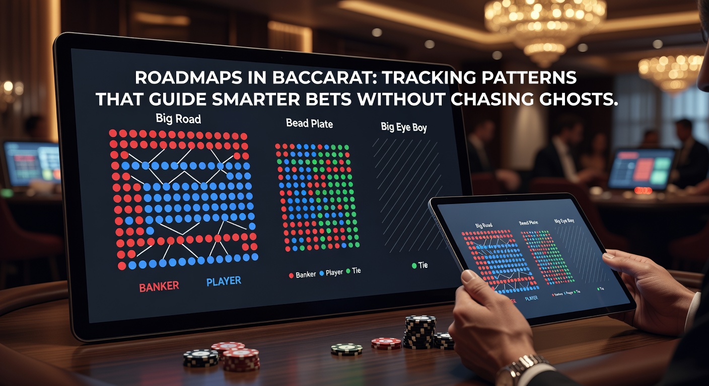 Digital baccarat roadmap on a modern casino screen displaying multiple pattern types including Big Eye Boy and Cockroach Pig